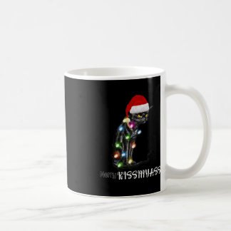 Merry Kissmyass Fun Weihnachtsbeleuchtung Kaffeetasse