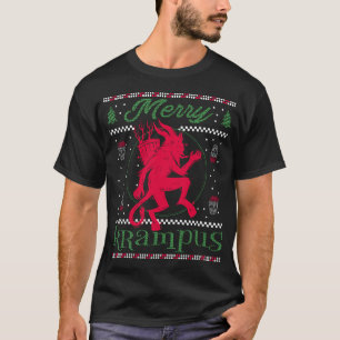 Merry Krampus Christmas Xmas Horror Ugly Sweater T-Shirt