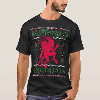 Merry Krampus Christmas Xmas Horror Ugly Sweater T-Shirt
