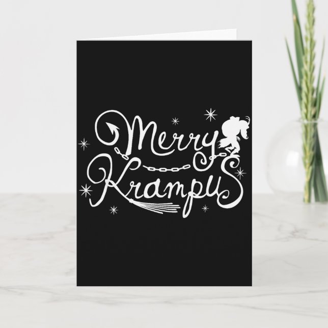 Merry Krampus German Folklore Christmas For Krampu Karte (Vorderseite)