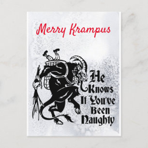 Merry Krampus Grußkarte Feiertagspostkarte