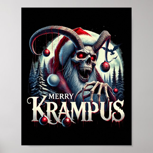 Merry Krampus Krampus kommt nach Town Horror Chr Poster (Vorne)