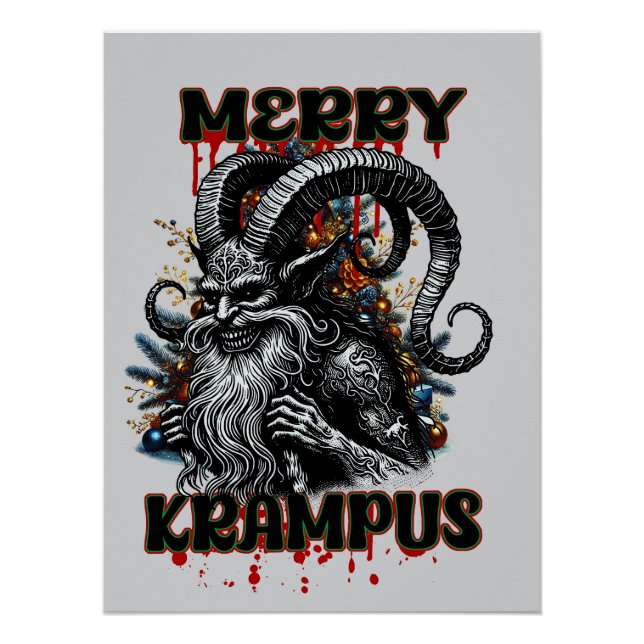 Merry Krampus Poster (Vorderseite)