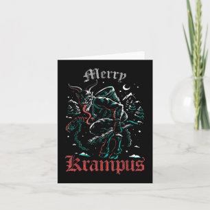 Merry Krampus Weihnachts Weihnachts-Horror Ugly Ev Karte