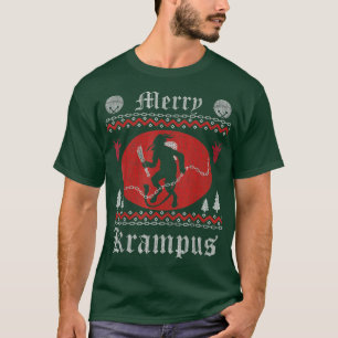Merry Krampus Weihnachts Xmas Horror Ugly Sweater T-Shirt