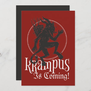 Merry Krampus Weihnachtskarte Feiertagskarte