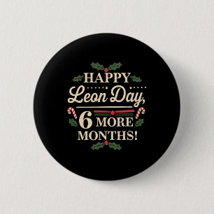 Merry Leon Day Weihnachten Ckwards Funny Christmas Button