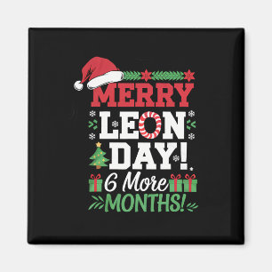 Merry Leon Day Weihnachten Ckwards Funny Christmas Magnet