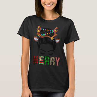 Merry leopard pajama Frauen chaotischen Knospen Re T-Shirt
