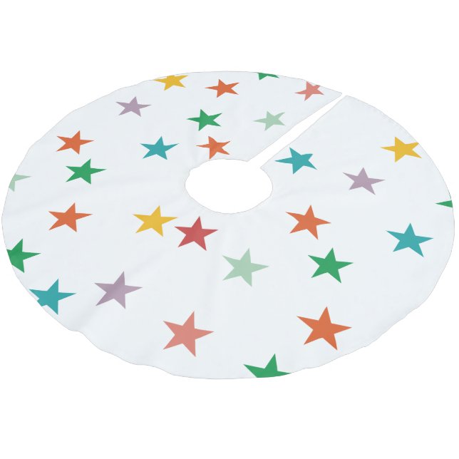 MERRY LIEBE JOY | FARBENE WEIHNACHTSMITTEL POLYESTER WEIHNACHTSBAUMDECKE (Schrägansicht)