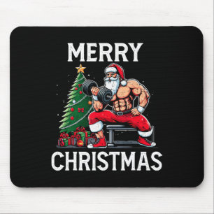 Merry Liftmas Funny Santa Xmas Gym Bodybuilding Ch Mousepad