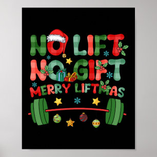 Merry Liftmas kein Lift Kein Weihnachten Geschenke Poster