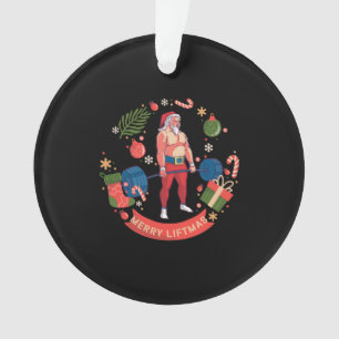 Merry Liftmas Weihnachts-Bodybuilder Gym Workout Ornament