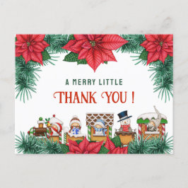 Merry Little Baby Dusche Custom Winter Danke Postkarte