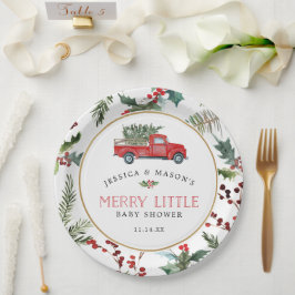 Merry Little Baby Duschpapier Teller Red Truck