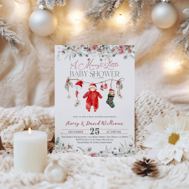 Merry Little Baby Duwer Gender Neutral Einladung (Von Creator hochgeladen)