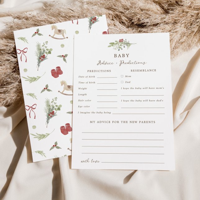 Merry Little Baby Shower Addicvice Predictions Car Einladung (Von Creator hochgeladen)