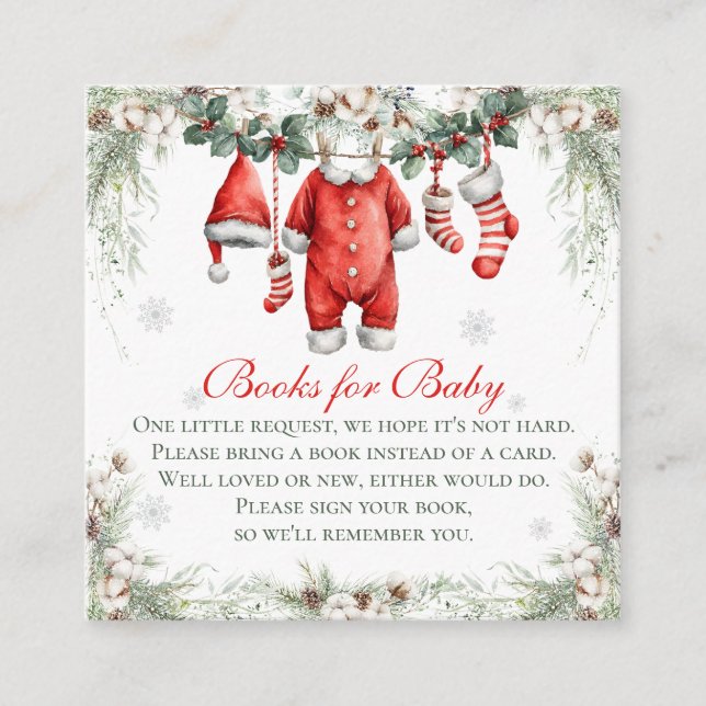 Merry Little Baby Shower Books For Baby Begleitkarte (Vorderseite)