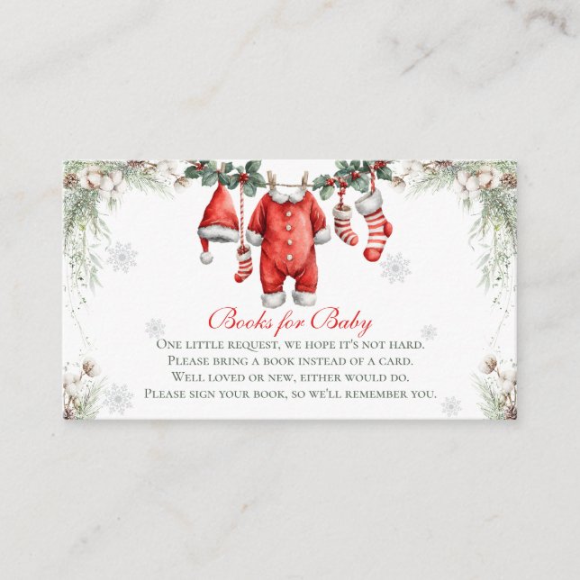 Merry Little Baby Shower Books For Baby Begleitkarte (Vorderseite)