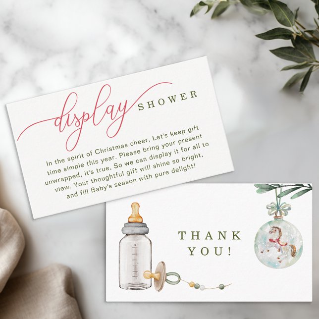 Merry Little Baby Shower Display Duschkarte Begleitkarte (Display Shower Card)