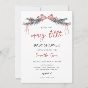 Merry Little Baby Shower Einladung