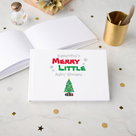 Merry Little Baby Shower Gästebuch
