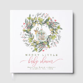 Merry Little Baby Shower Guest Book Gästebuch