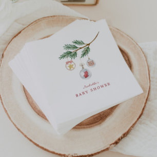 Merry Little Baby Shower Serviette