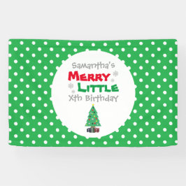 Merry Little Birthday Banner