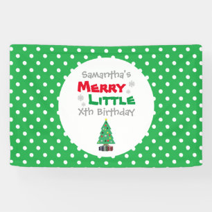 Merry Little Birthday Banner