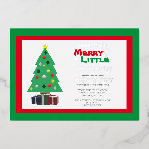 Merry Little Birthday Folieneinladung