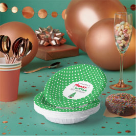 Merry Little Birthday Pappteller