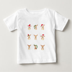Merry Little Caribbean: Watercolor Christmas Baby T-shirt