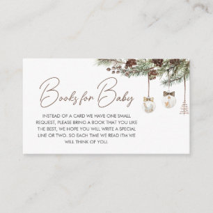 Merry Little Christmas Baby Shower Books for Baby Begleitkarte
