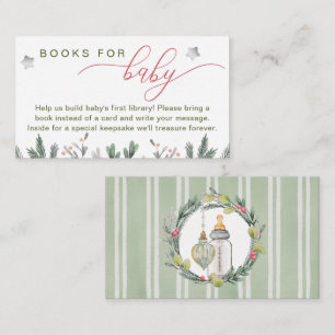 Merry Little Christmas Baby Shower Books for Baby Begleitkarte