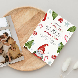 Merry Little Christmas Baby Shower Einladung
