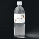 Merry Little Christmas Baby Shower Wasserflaschenetikett<br><div class="desc">Rustikales Baby-Duschwasser-Flaschenetikett mit Aquarell-Illustration von Weihnachtsbotanicals und Gewürzen.</div>