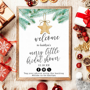 Merry Little Christmas Brautparty Willkommen Poster