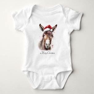 Merry Little Christmas Donkey, Brauch Baby Strampler
