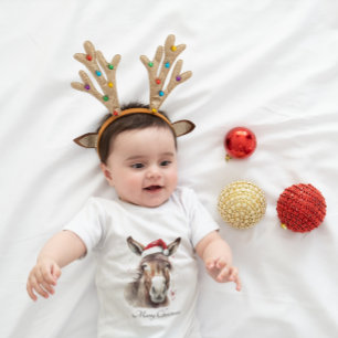 Merry Little Christmas Donkey, Brauch Baby Strampler