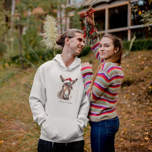 Merry Little Christmas Donkey, Brauch Hoodie (Von Creator hochgeladen)