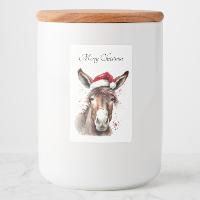 Merry Little Christmas Donkey, Brauch Lebensmitteletikett (Vorderseite)