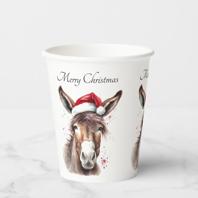 Merry Little Christmas Donkey, Brauch Pappbecher (Vorderseite)