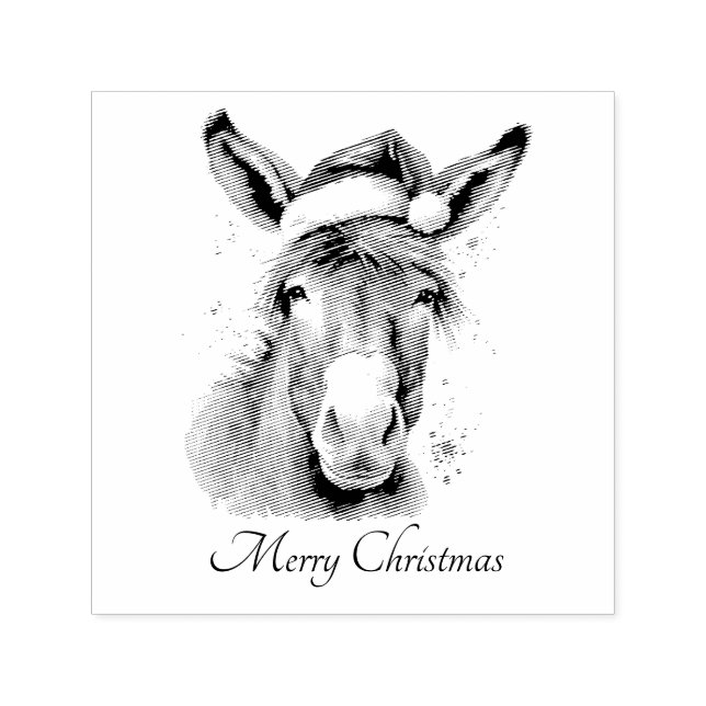 Merry Little Christmas Donkey, Brauch Permastempel (Design)