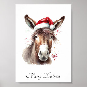 Merry Little Christmas Donkey, Brauch Poster