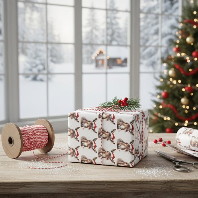 Merry Little Christmas Donkey Geschenkpapier Set (Von Creator hochgeladen)