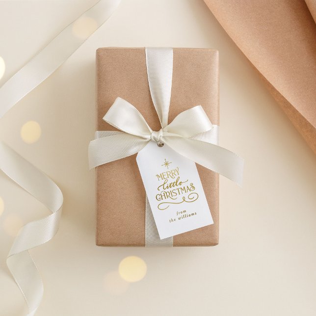 Merry Little Christmas Geschenkanhänger (Von Creator hochgeladen)