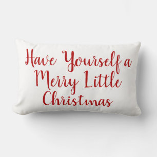 Merry Little Christmas Holiday Lendenkissen