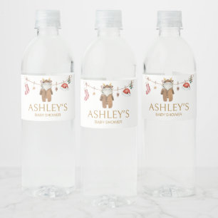 Merry Little Christmas Kleidung Baby Dusche Wasserflaschenetikett