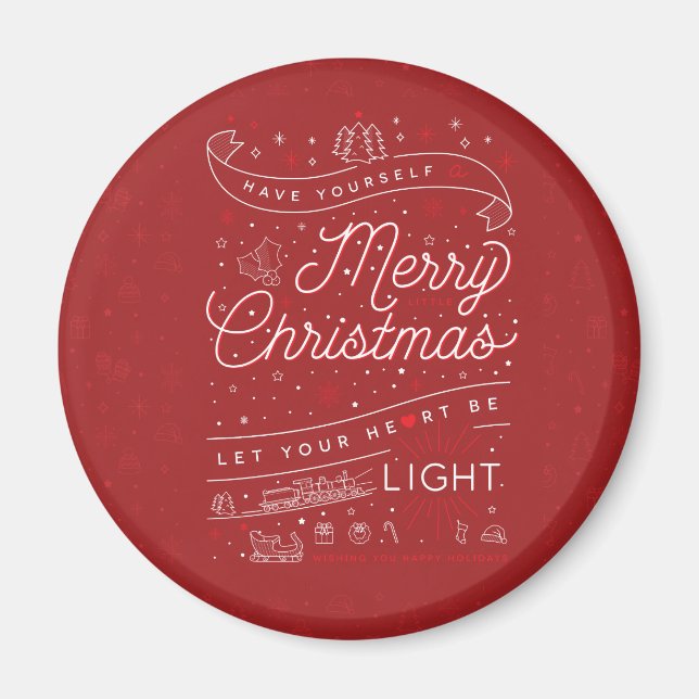Merry Little Christmas Magnet (Vorne)